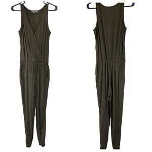 LBLC The Label Samantha Knit Ribbed Romper Jumpsuit Joggers Size XS